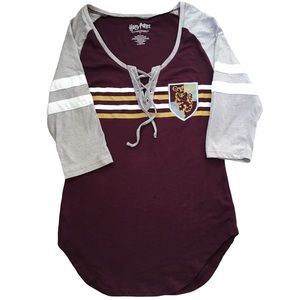 Harry Potter Gryffindor 3/4 Sleeve T-shirt, Size L